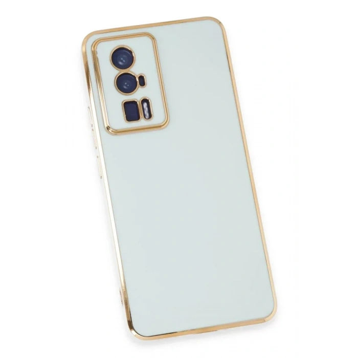 USLUCAN ALIŞVERİŞ Xiaomi Poco F5 Pro Kılıf Volet Silikon - Açık Yeşil