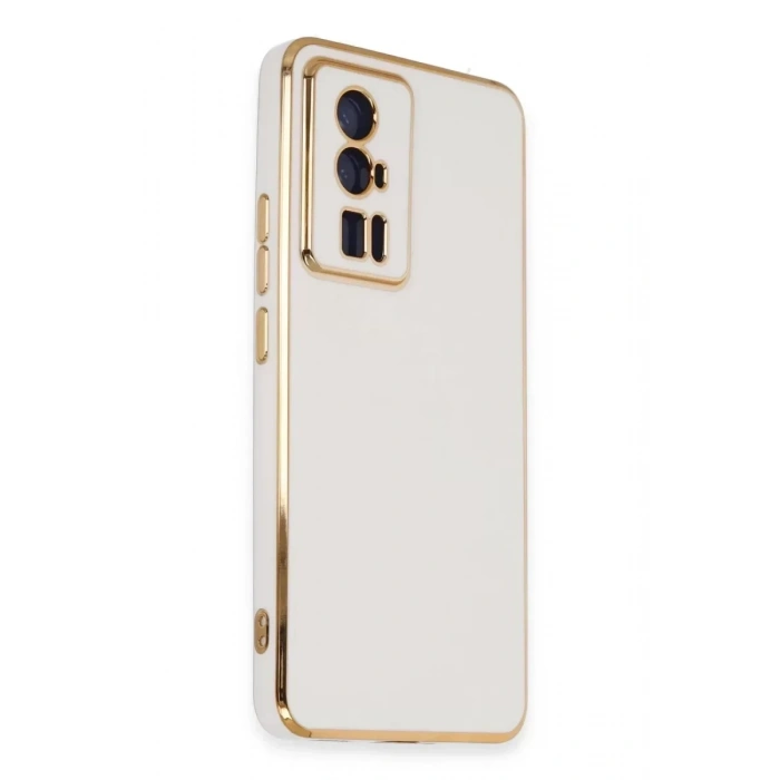 USLUCAN ALIŞVERİŞ Xiaomi Poco F5 Pro Kılıf Volet Silikon - Beyaz
