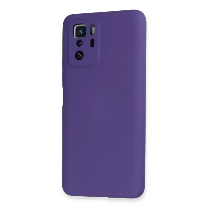 USLUCAN ALIŞVERİŞ Xiaomi Poco X3 GT Kılıf Nano içi Kadife Silikon - Mor