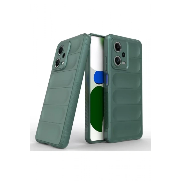 USLUCAN ALIŞVERİŞ Xiaomi Poco X5 5G Kılıf Optimum Silikon - Koyu Yeşil