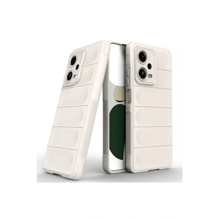 USLUCAN ALIŞVERİŞ Xiaomi Poco X5 5G Kılıf Optimum Silikon - Krem