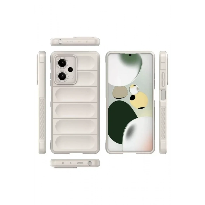 USLUCAN ALIŞVERİŞ Xiaomi Poco X5 5G Kılıf Optimum Silikon - Krem