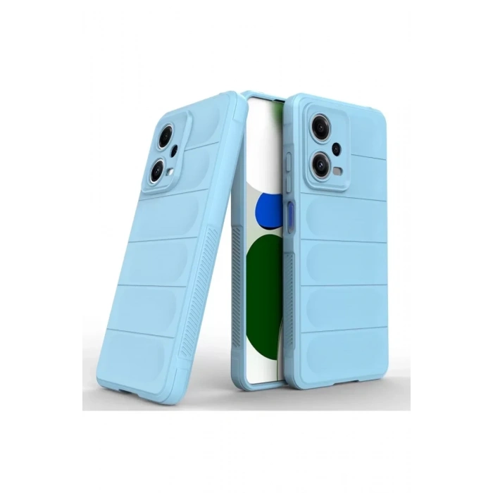 USLUCAN ALIŞVERİŞ Xiaomi Poco X5 5G Kılıf Optimum Silikon - Sky Blue