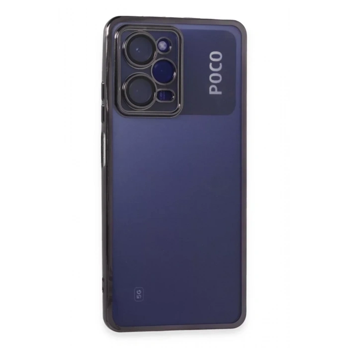 USLUCAN ALIŞVERİŞ Xiaomi Poco X5 Pro 5G Kılıf Lensli Silikon - Mor