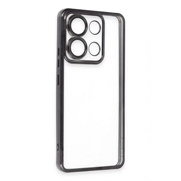 USLUCAN ALIŞVERİŞ Xiaomi Poco X6 Pro Kılıf Lensli Silikon - Siyah