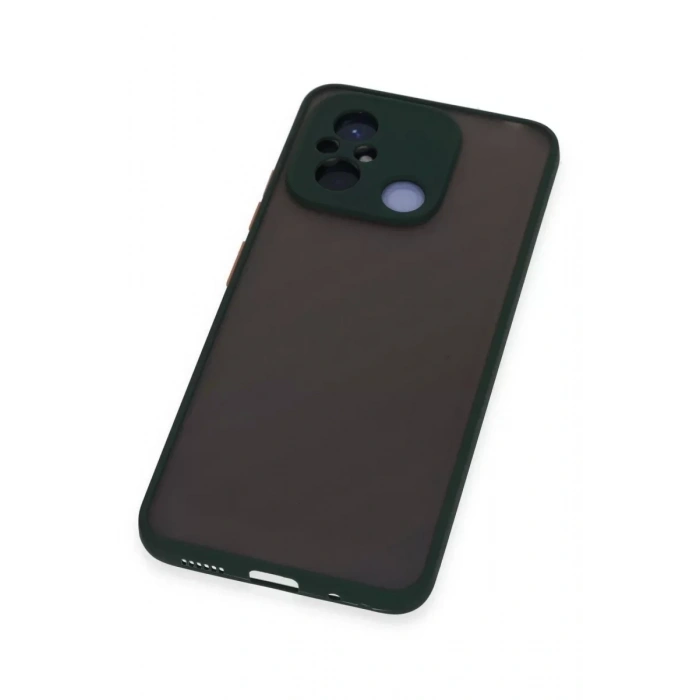 USLUCAN ALIŞVERİŞ Xiaomi Redmi 12C Kılıf Montreal Silikon Kapak - Yeşil