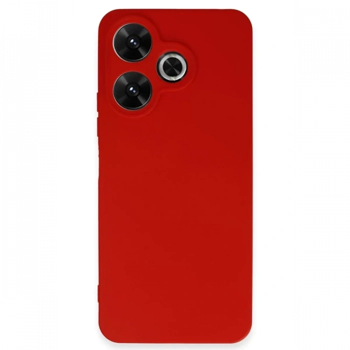 USLUCAN ALIŞVERİŞ Xiaomi Redmi 13 4G Kılıf First Silikon - Kırmızı