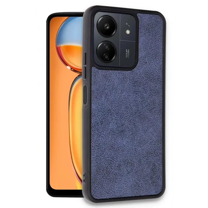 USLUCAN ALIŞVERİŞ Xiaomi Redmi 13C Kılıf Aras Deri Kapak - Lacivert