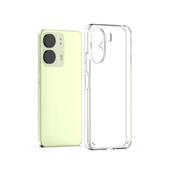 USLUCAN ALIŞVERİŞ Xiaomi Redmi 13C Kılıf Lüx Şeffaf Silikon