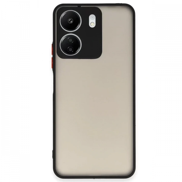 USLUCAN ALIŞVERİŞ Xiaomi Redmi 13C Kılıf Montreal Silikon Kapak - Siyah