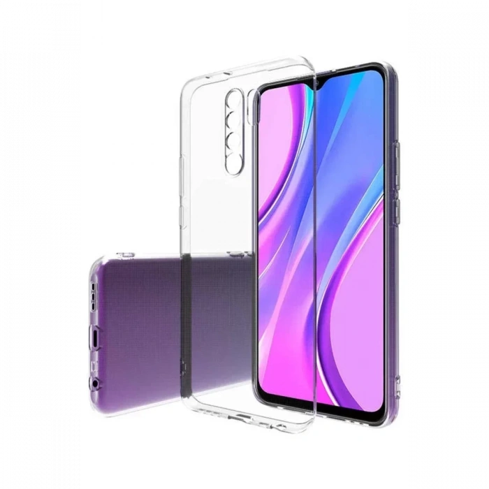 USLUCAN ALIŞVERİŞ Xiaomi Redmi 9 Kılıf Lüx Şeffaf Silikon - Şeffaf