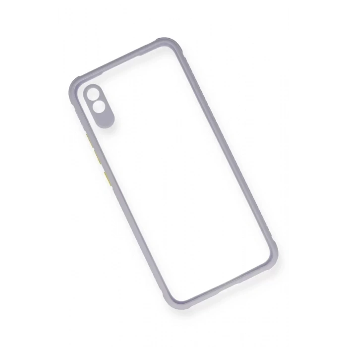 USLUCAN ALIŞVERİŞ Xiaomi Redmi 9A Kılıf Miami Şeffaf Silikon - Lila