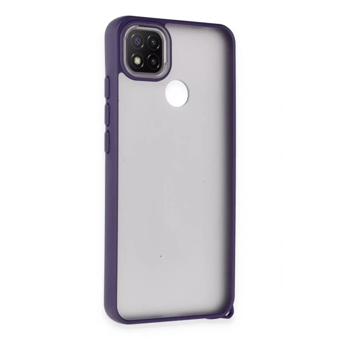 USLUCAN ALIŞVERİŞ Xiaomi Redmi 9C Kılıf Elegant Kapak - Derin Mor