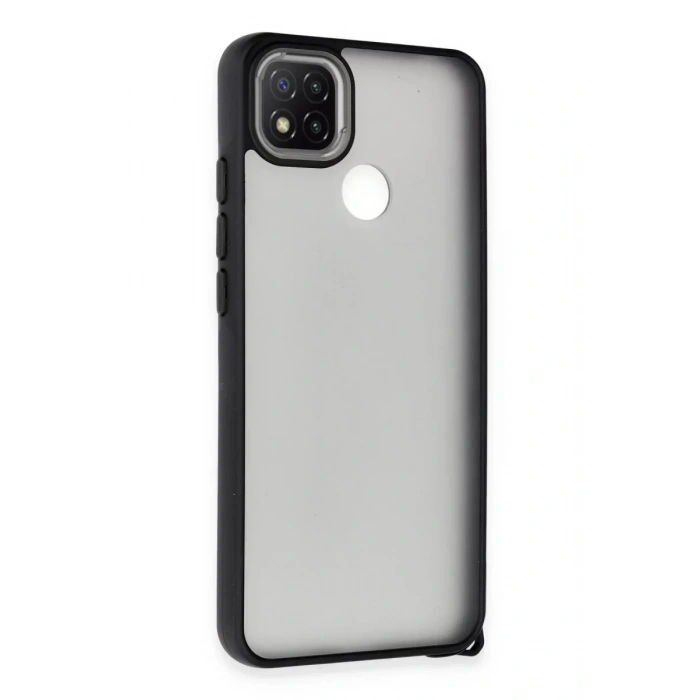 USLUCAN ALIŞVERİŞ Xiaomi Redmi 9C Kılıf Elegant Kapak - Siyah