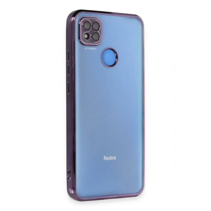USLUCAN ALIŞVERİŞ Xiaomi Redmi 9C Kılıf Lensli Silikon - Mor