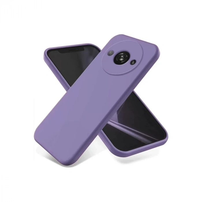 USLUCAN ALIŞVERİŞ Xiaomi Redmi A3 4G Kılıf First Silikon - Lila