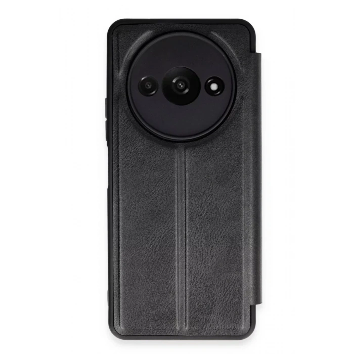USLUCAN ALIŞVERİŞ Xiaomi Redmi A3 4G Kılıf Flip Cover - Siyah