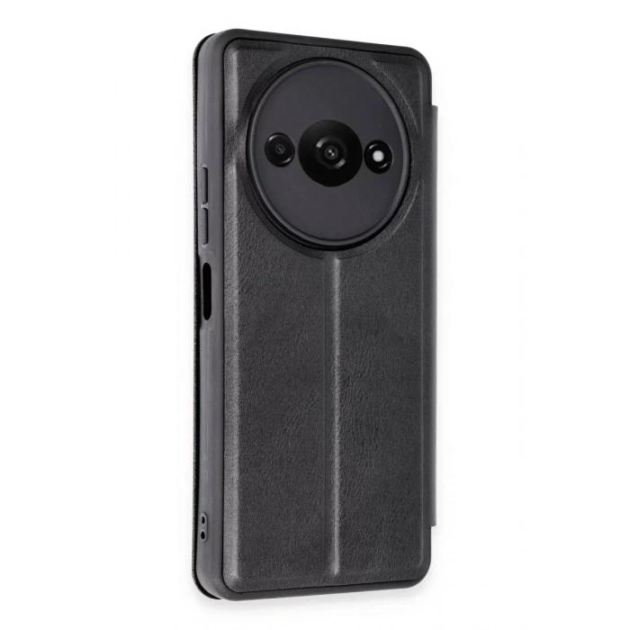 USLUCAN ALIŞVERİŞ Xiaomi Redmi A3 4G Kılıf Flip Cover - Siyah