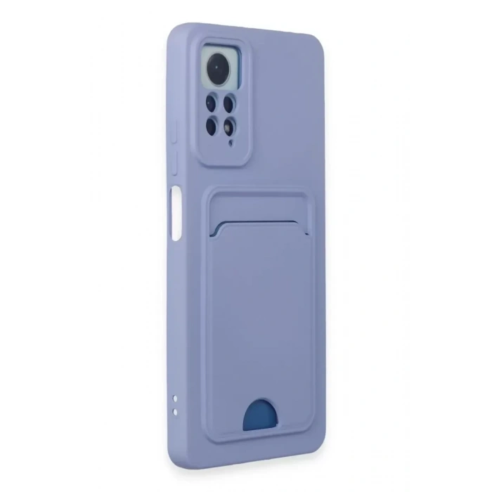 USLUCAN ALIŞVERİŞ Xiaomi Redmi Note 11 Pro Kılıf Kelvin Kartvizitli Silikon - Lila