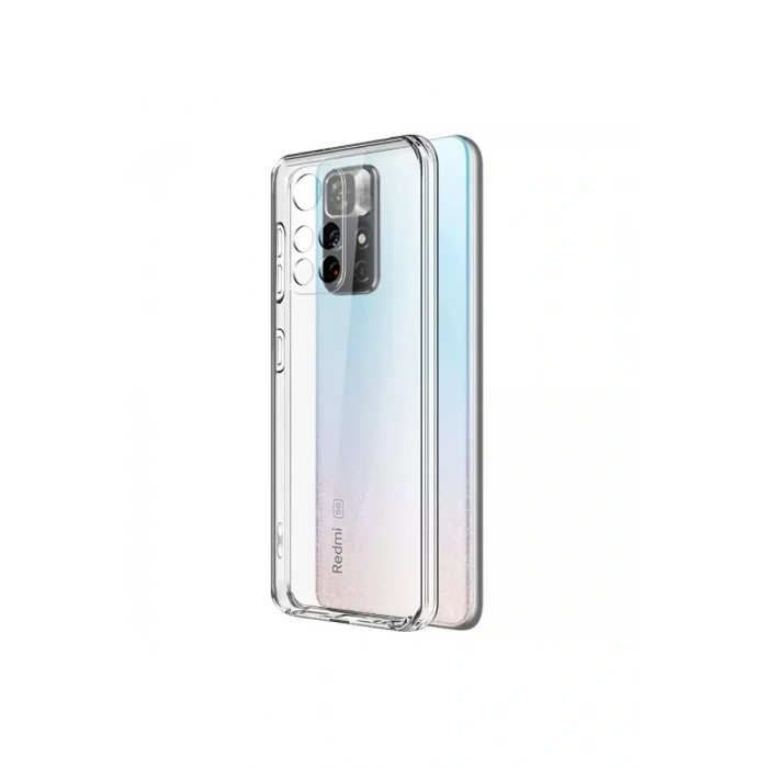 USLUCAN ALIŞVERİŞ Xiaomi Redmi Note 11T Kılıf Lüx Şeffaf Silikon