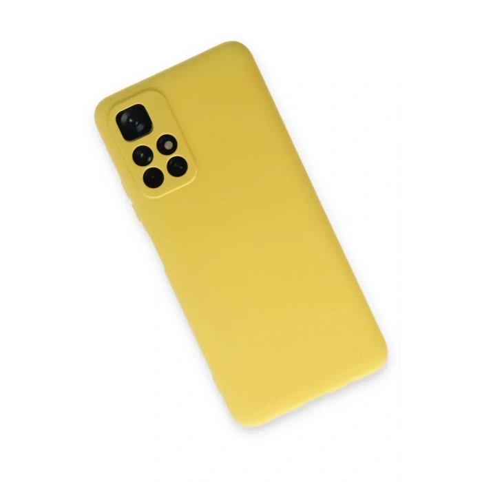 USLUCAN ALIŞVERİŞ Xiaomi Redmi Note 11T Kılıf Nano içi Kadife Silikon - Sarı