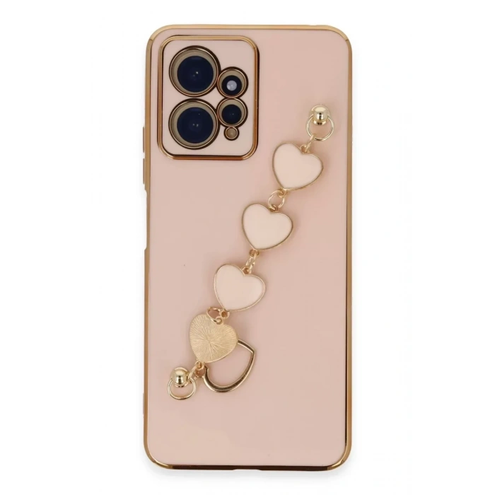 USLUCAN ALIŞVERİŞ Xiaomi Redmi Note 12 4G Kılıf Esila Silikon - Pudra