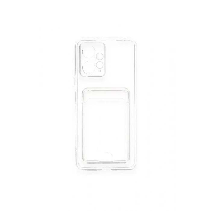 USLUCAN ALIŞVERİŞ Xiaomi Redmi Note 12 4G Kılıf Kart Şeffaf Silikon - Şeffaf