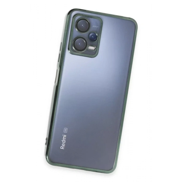 USLUCAN ALIŞVERİŞ Xiaomi Redmi Note 12 5G Kılıf Lensli Silikon - Yeşil