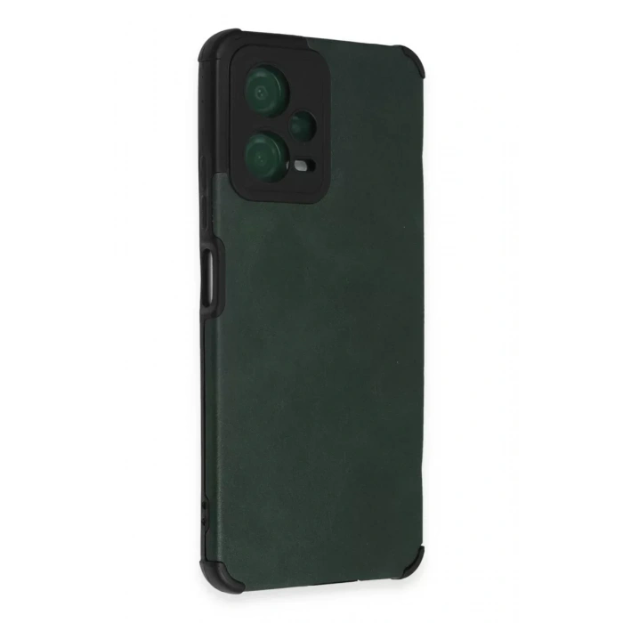 USLUCAN ALIŞVERİŞ Xiaomi Redmi Note 12 5G Kılıf Loop Deri Silikon - Yeşil