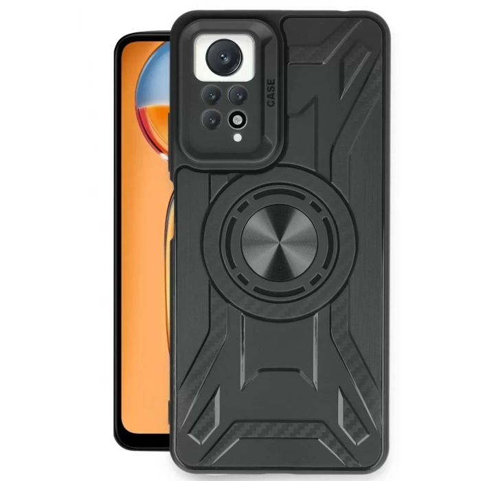 USLUCAN ALIŞVERİŞ Xiaomi Redmi Note 12 Pro 4G Kılıf Lincoln Silikon - Siyah
