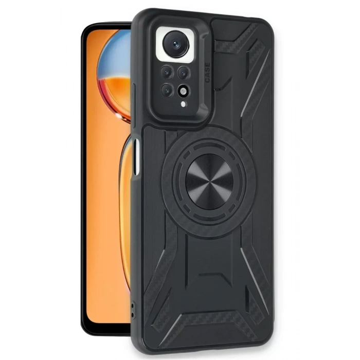 USLUCAN ALIŞVERİŞ Xiaomi Redmi Note 12 Pro 4G Kılıf Lincoln Silikon - Siyah