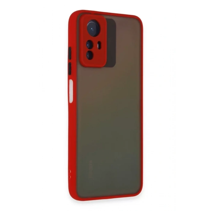 USLUCAN ALIŞVERİŞ Xiaomi Redmi Note 12S Kılıf Montreal Silikon Kapak - Kırmızı