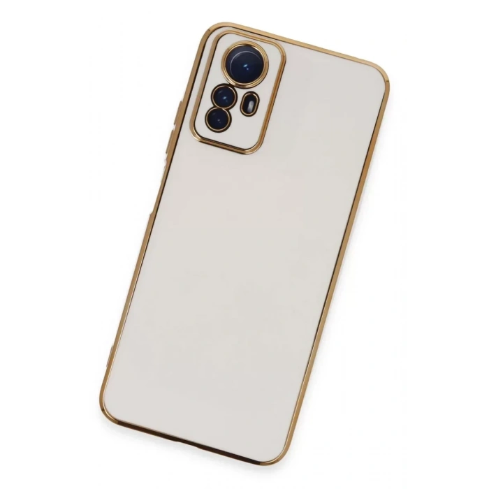 USLUCAN ALIŞVERİŞ Xiaomi Redmi Note 12S Kılıf Volet Silikon - Beyaz
