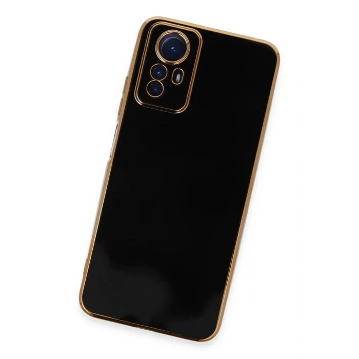 USLUCAN ALIŞVERİŞ Xiaomi Redmi Note 12S Kılıf Volet Silikon - Siyah