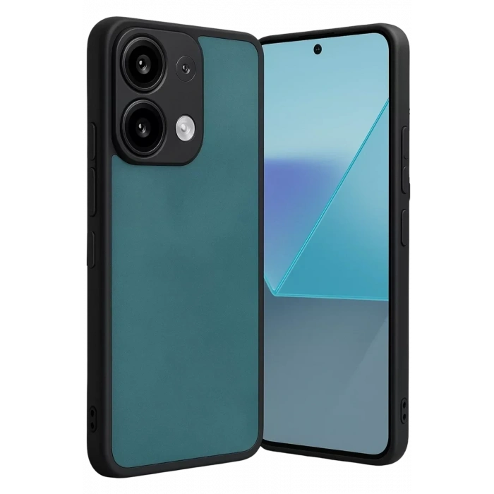 USLUCAN ALIŞVERİŞ Xiaomi Redmi Note 13 4G Kılıf Aras Deri Kapak - Açık Yeşil