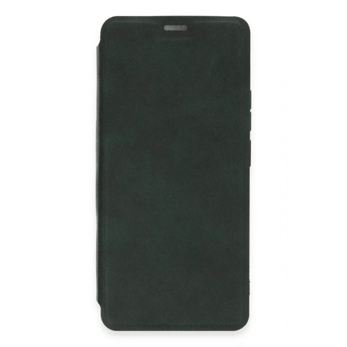 USLUCAN ALIŞVERİŞ Xiaomi Redmi Note 13 4G Kılıf Flip Cover - Koyu Yeşil