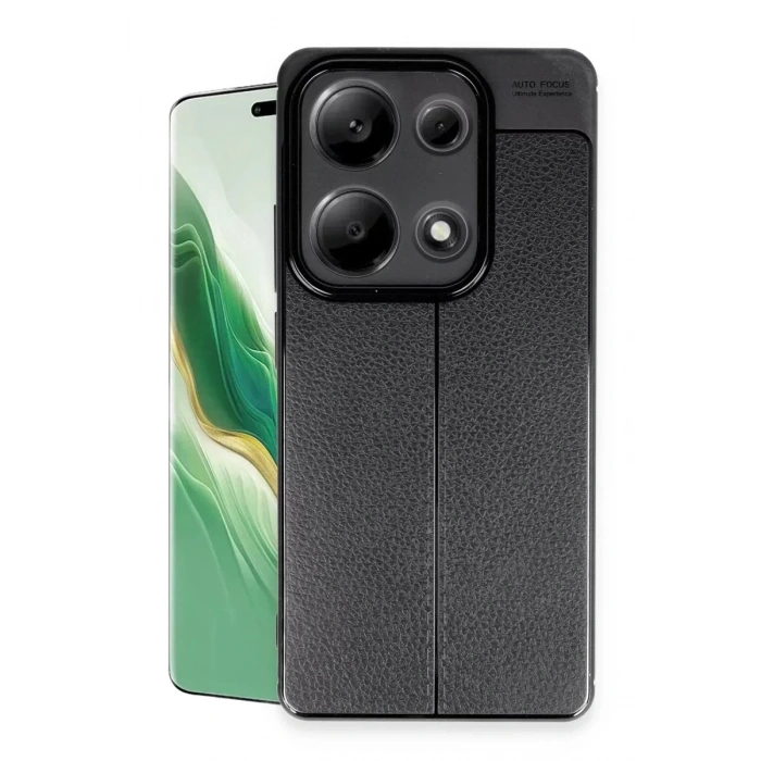 USLUCAN ALIŞVERİŞ Xiaomi Redmi Note 13 Pro 4G Kılıf Auto Focus Kapak - Siyah