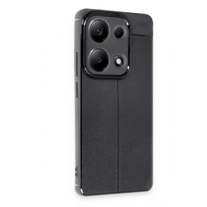 USLUCAN ALIŞVERİŞ Xiaomi Redmi Note 13 Pro 4G Kılıf Auto Focus Kapak - Siyah
