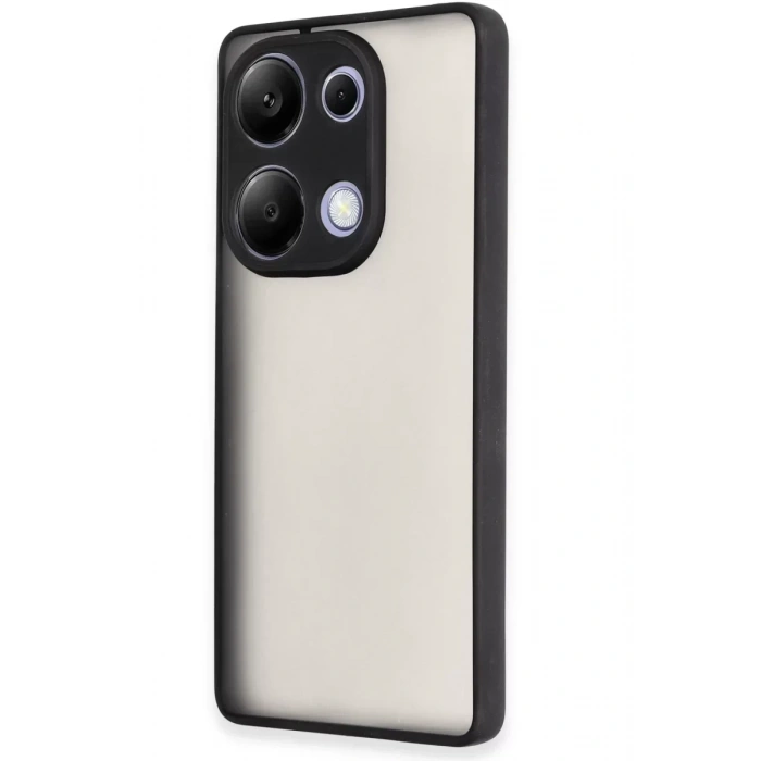 USLUCAN ALIŞVERİŞ Xiaomi Redmi Note 13 Pro 4G Kılıf Montreal Silikon Kapak - Siyah
