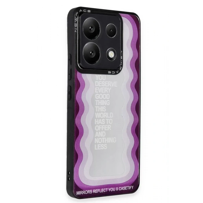 USLUCAN ALIŞVERİŞ Xiaomi Redmi Note 13 Pro 5G Kılıf Mirror Desenli Kapak - Mirror - 5