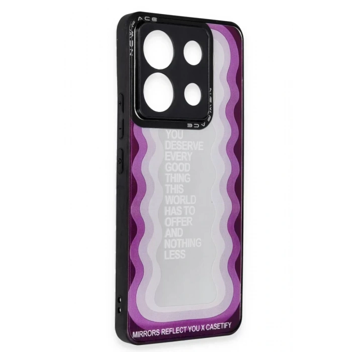 USLUCAN ALIŞVERİŞ Xiaomi Redmi Note 13 Pro 5G Kılıf Mirror Desenli Kapak - Mirror - 5