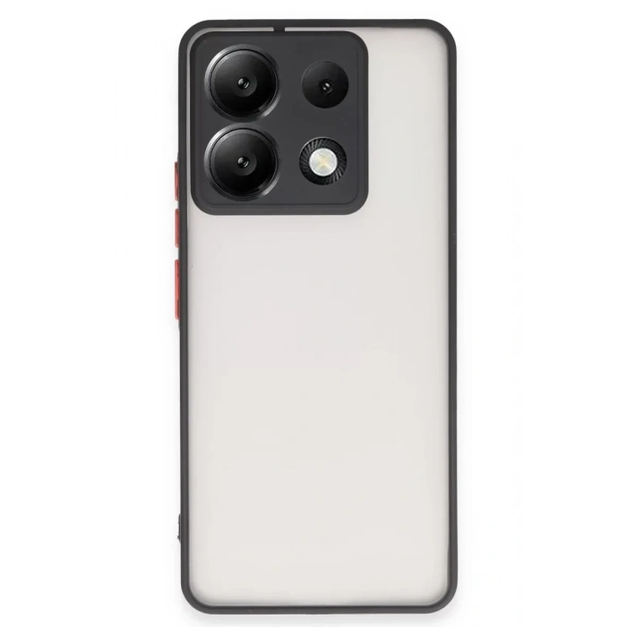 USLUCAN ALIŞVERİŞ Xiaomi Redmi Note 13 Pro 5G Kılıf Montreal Silikon Kapak - Siyah