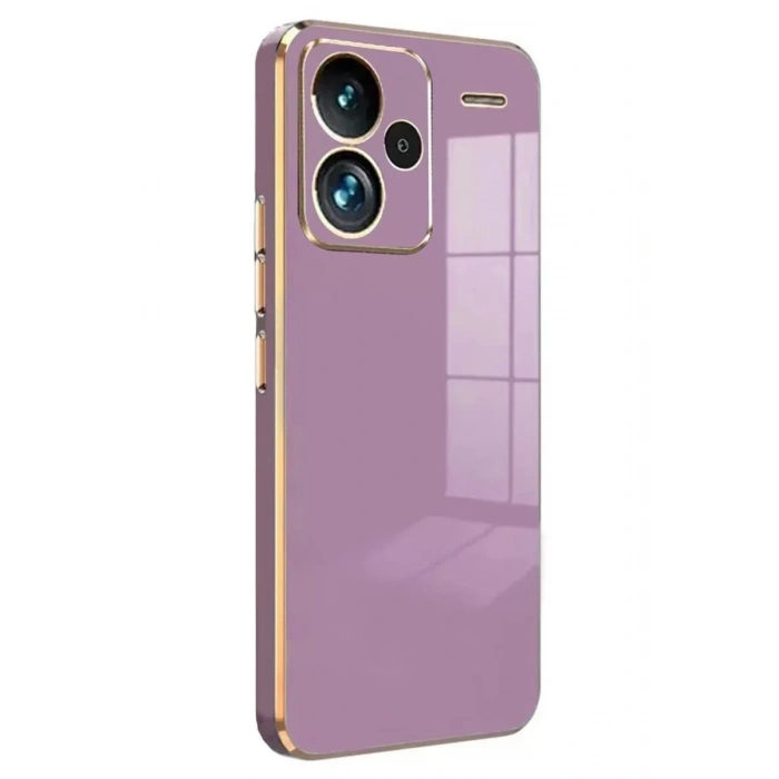 USLUCAN ALIŞVERİŞ Xiaomi Redmi Note 13 Pro Plus Kılıf Volet Silikon - Mor