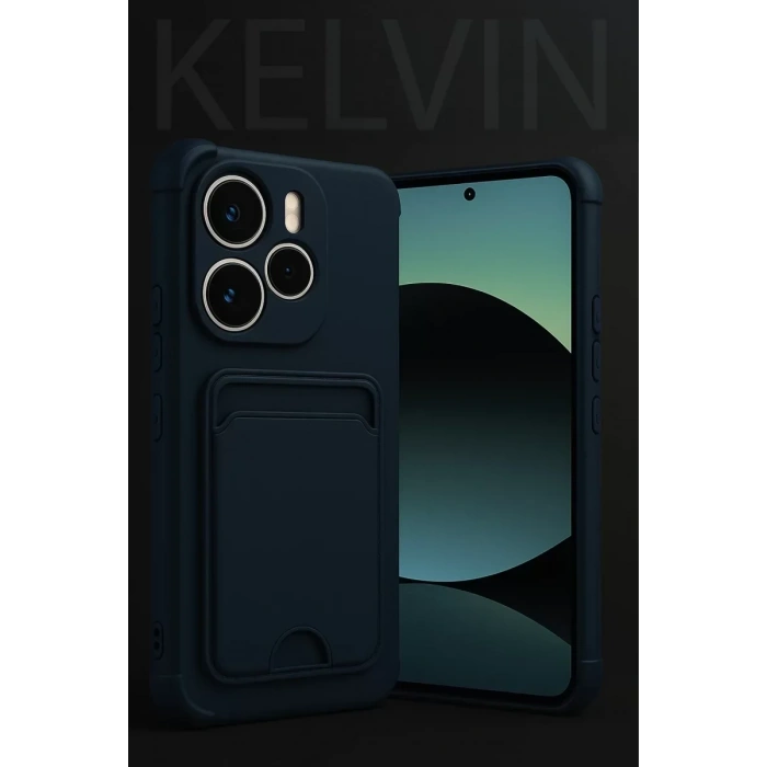 USLUCAN ALIŞVERİŞ Xiaomi Redmi Note 14 4G Kelvin Kartvizitli Silikon - Açık Yeşil