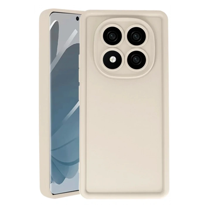 USLUCAN ALIŞVERİŞ Xiaomi Redmi Note 14 Pro 4G Kılıf Viera Silikon - Krem