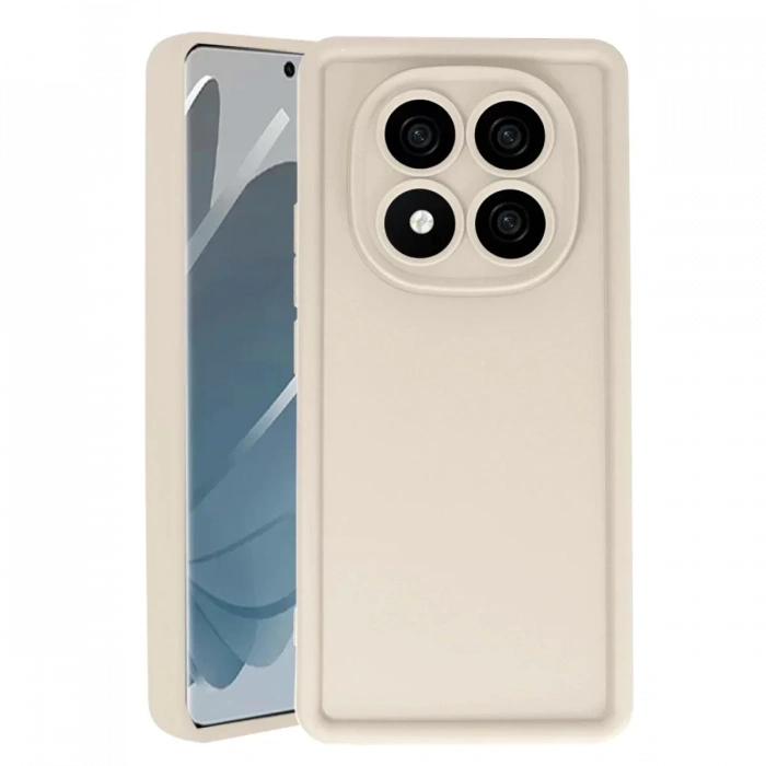 USLUCAN ALIŞVERİŞ Xiaomi Redmi Note 14 Pro 4G Kılıf Viera Silikon - Krem