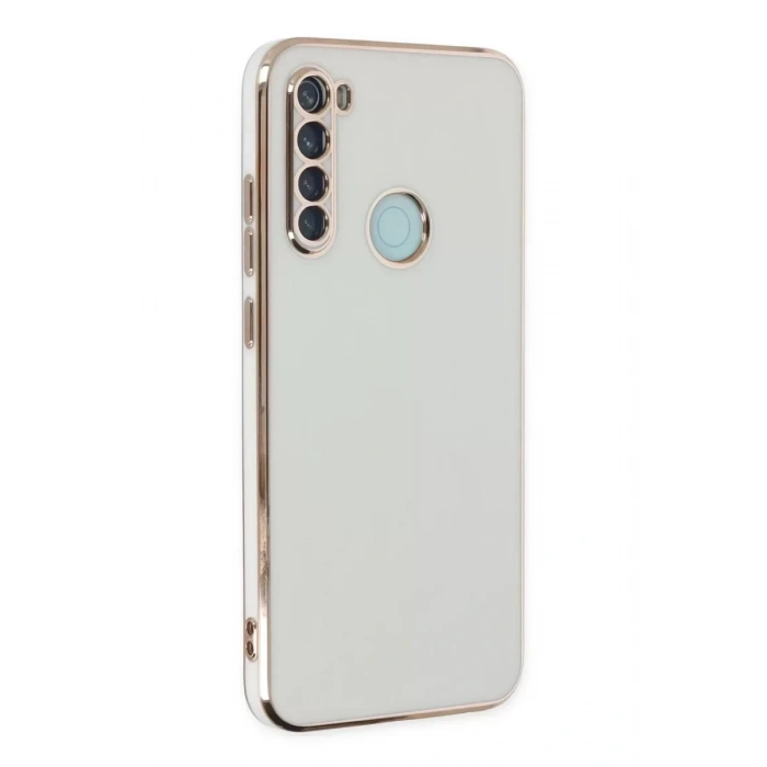 USLUCAN ALIŞVERİŞ Xiaomi Redmi Note 8 Kılıf Volet Silikon - Beyaz