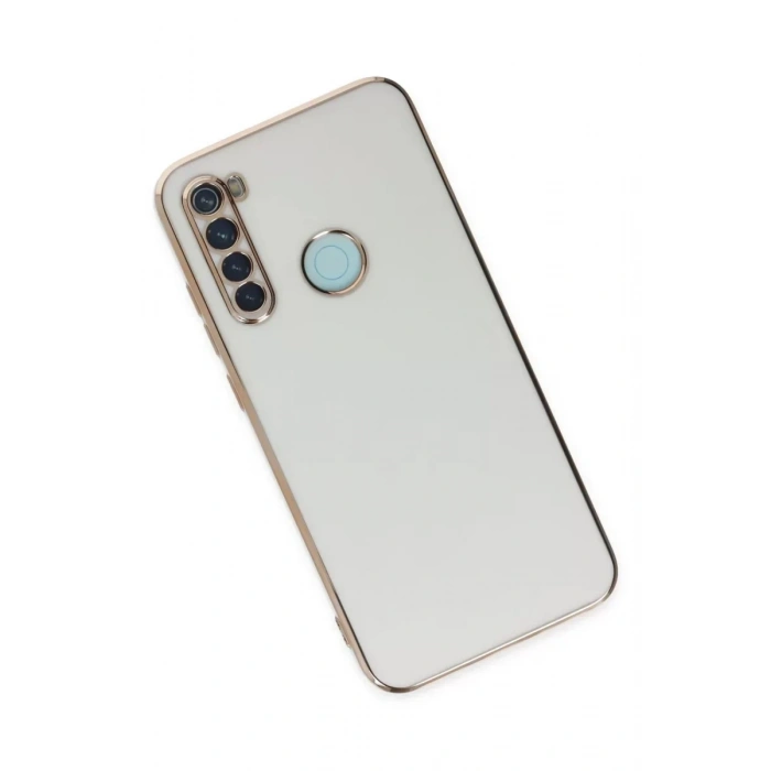 USLUCAN ALIŞVERİŞ Xiaomi Redmi Note 8 Kılıf Volet Silikon - Beyaz