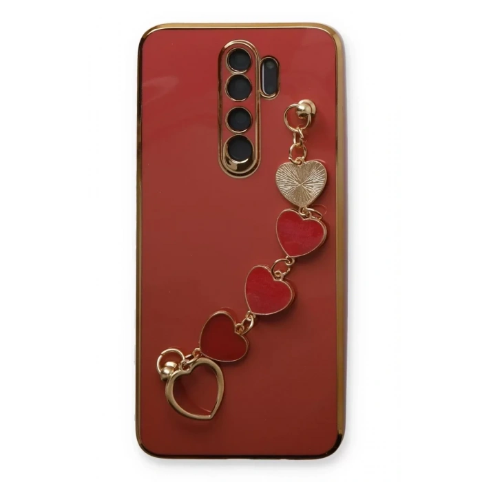 USLUCAN ALIŞVERİŞ Xiaomi Redmi Note 8 Pro Kılıf Esila Silikon - Kırmızı