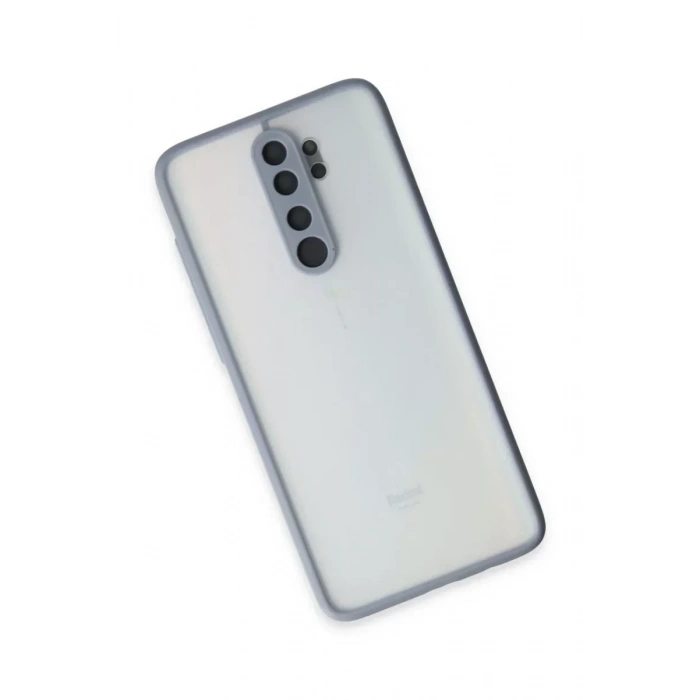 USLUCAN ALIŞVERİŞ Xiaomi Redmi Note 8 Pro Kılıf Montreal Silikon Kapak - Gri